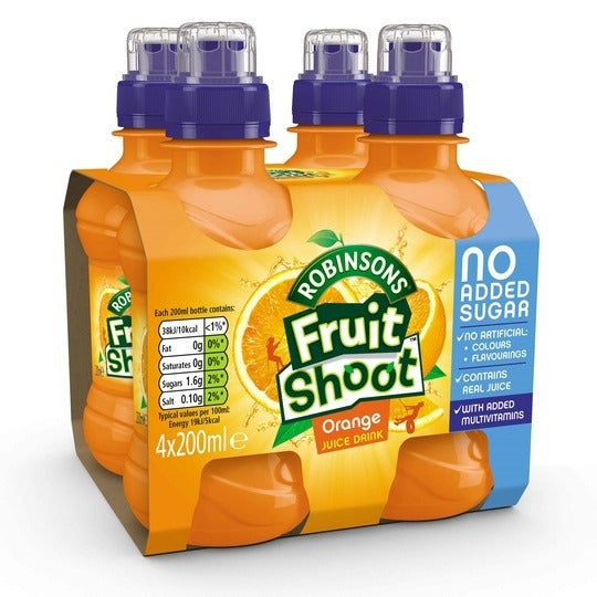 Robinsons Fruit Shoot Orange No Added Sugar 4Pk