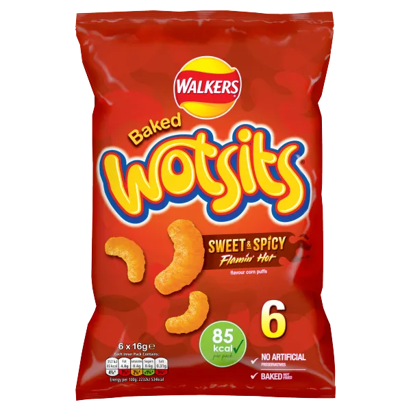 Wotsits Flamin Hot 6Pk
