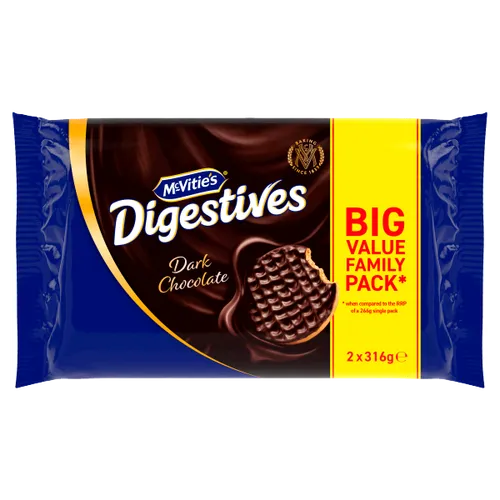 Mcvities Dark Chocolate Twin Pack