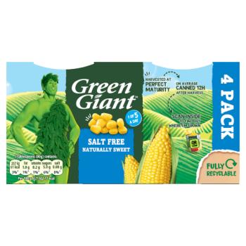 Green Giant Salt Free Corn 4Pk