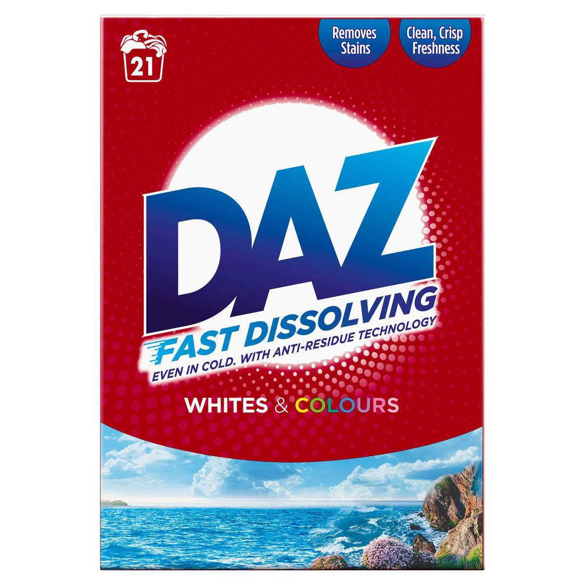 Daz Washing Powder Whites And Colours 21 Washes