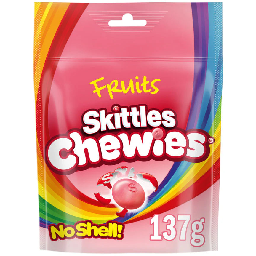 Skittles Chewies Fruit Sweets Pouch Bag