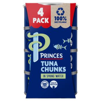 Princes Tuna Chunks 4Pk In Springwater