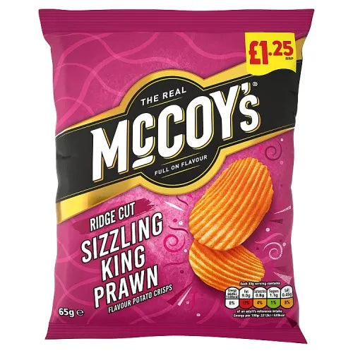 Mccoys Sizzlin Prawn £1.25 Pmp