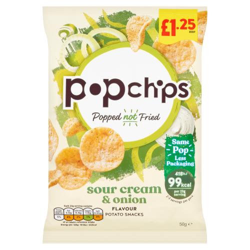 Popchips Sour Cream £1.25 Pmp