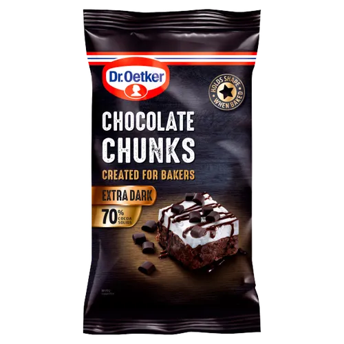 Dr Oetker Extra Dark Chocolate Chunks