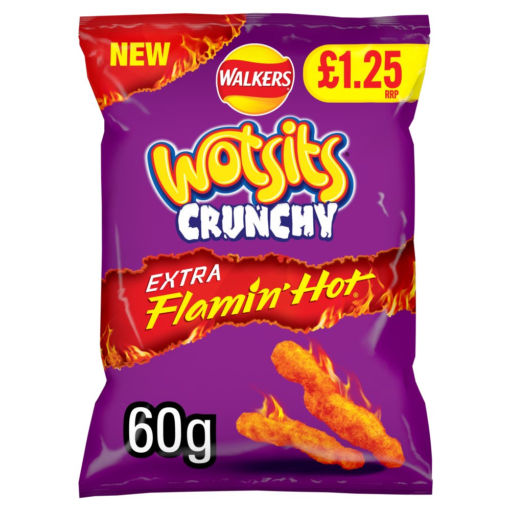 Wotsits Crunchy Xtra Flamin Hot Pm1.25 60G