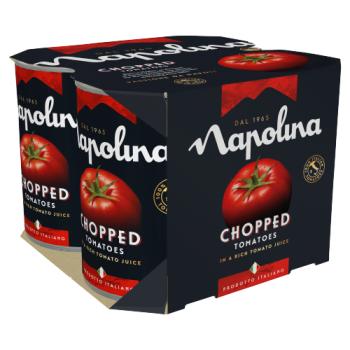 Napolina Chopped Tomatoes 4Pk