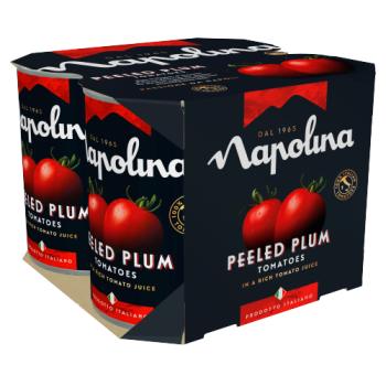 Napolina Peeled Plum Tomatoes 4Pk