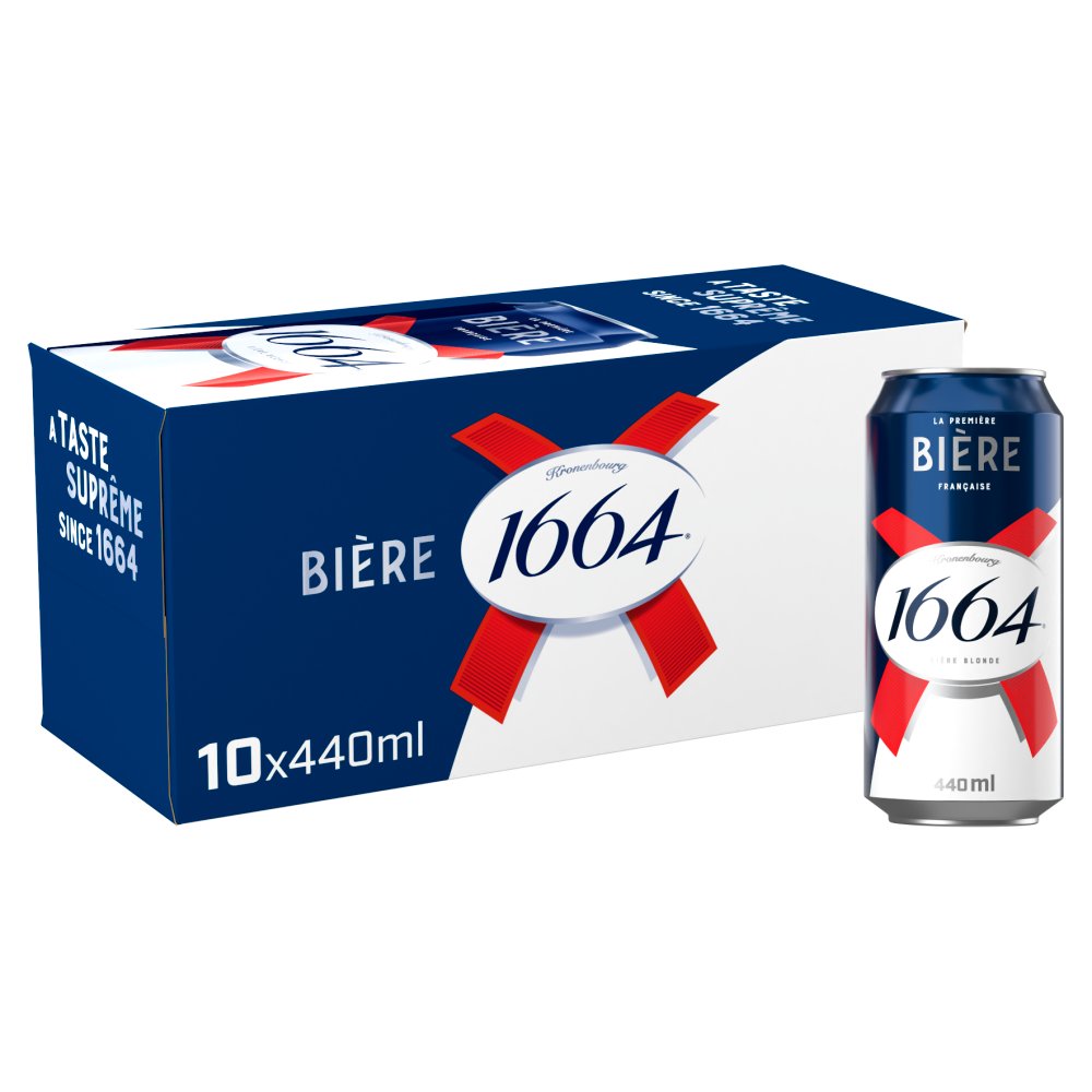 1664 Biere (Kronenbourg) 10 Pack 4.6%– HooGe Brands
