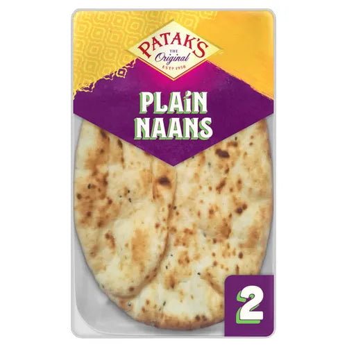 Pataks Plain Naan X2