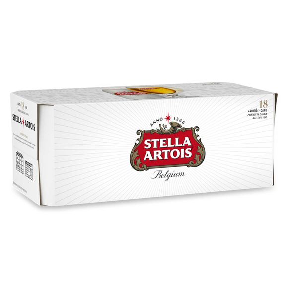 Stella Artois Can 18 Pack