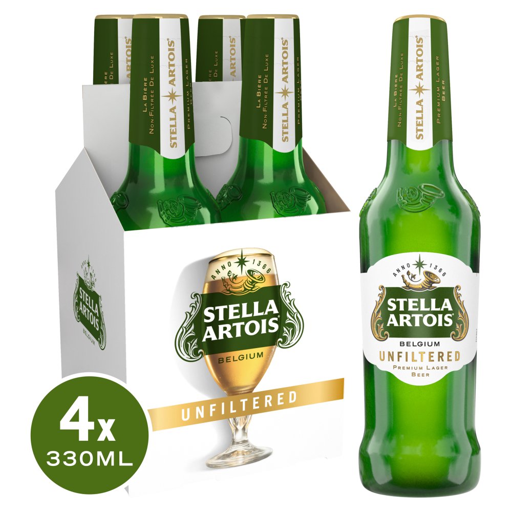 Stella Artois Unfiltered 4 Pack 5%