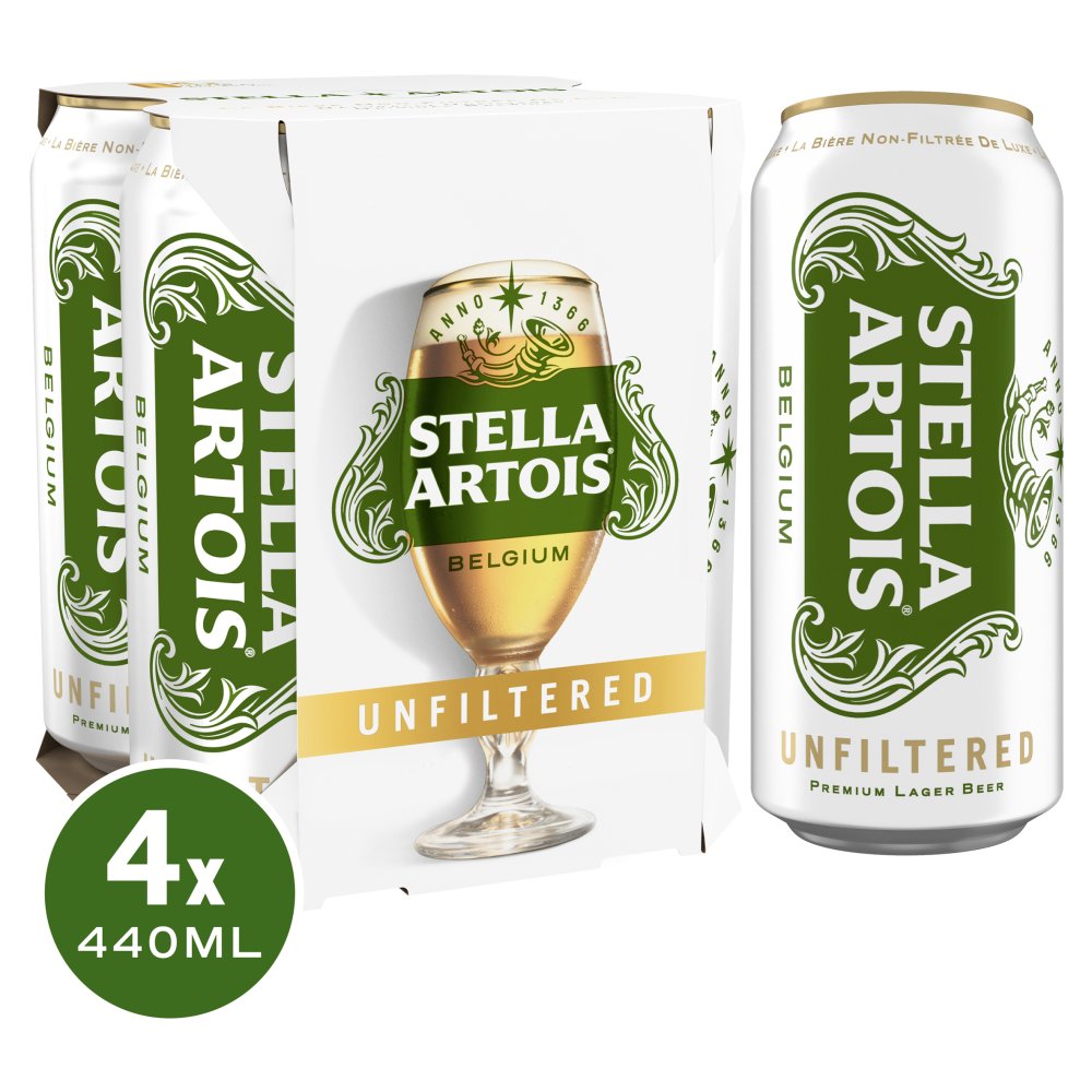 Stella Unfiltered 4Pk 440Ml