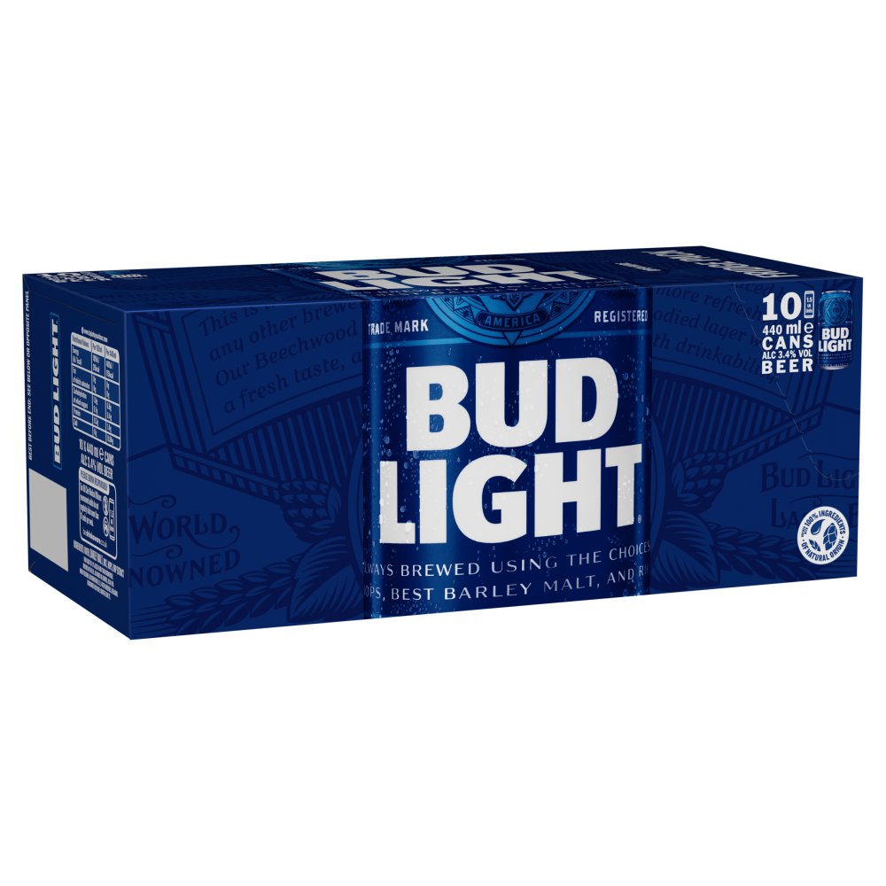 Bud Light 10 Pack 3.4%