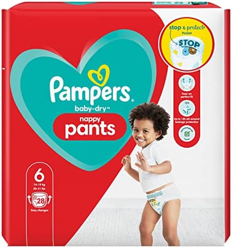 Pampers Babydry Nappy Pants S6 Carry Pk Pm6.49