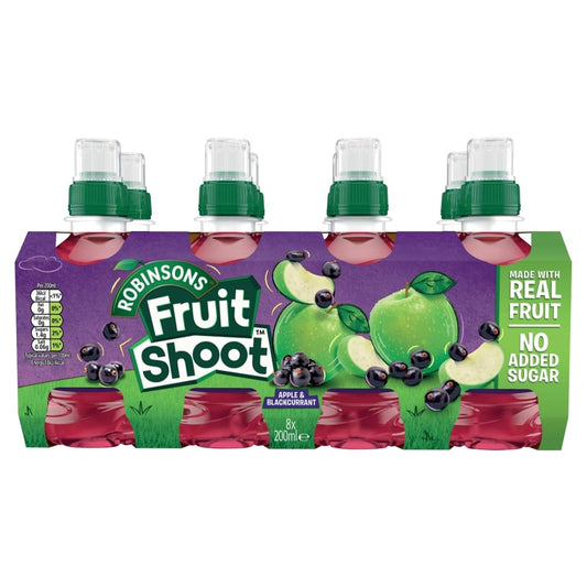 Robinsons Fruit Shoot Apple & Blackcurant No Added Sugar 8Pk