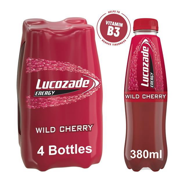 Lucozade Energy Cherry 4Pk