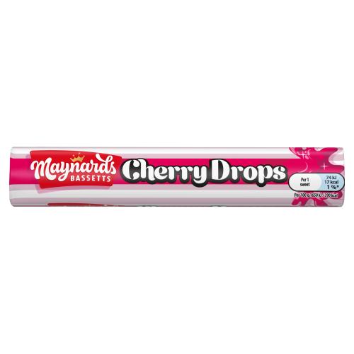 Maynards Bassetts Cherry Drops Roll