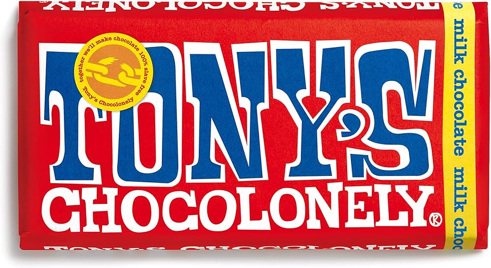 Tonys Chocolonely Milk Chocolate Bar Blue Label