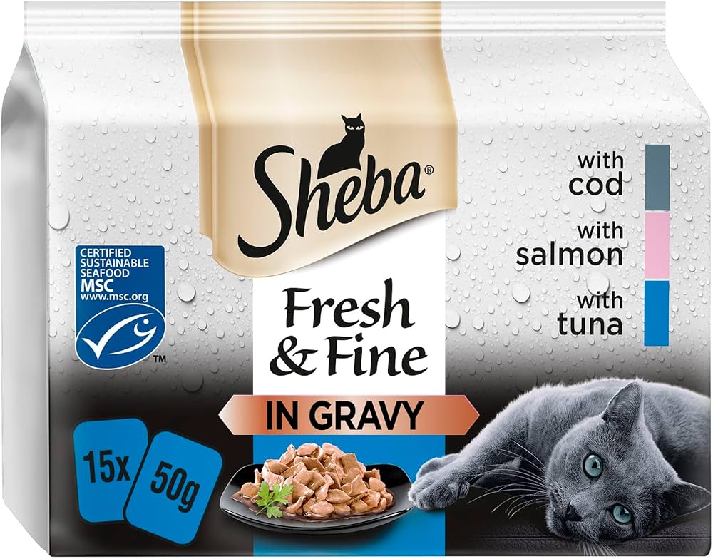 Sheba Fresh & Fine Tuna And Cod In Gravy