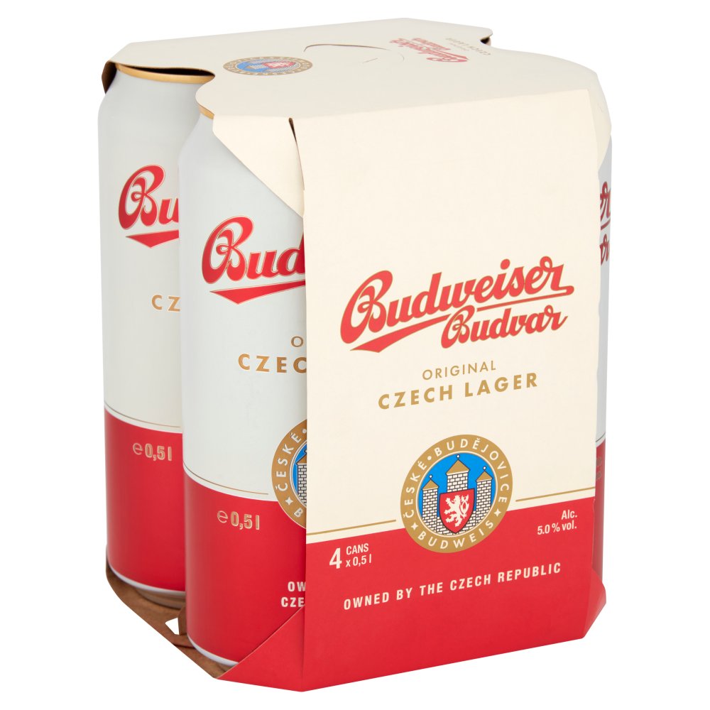 Budweiser Budvar 4 Pack