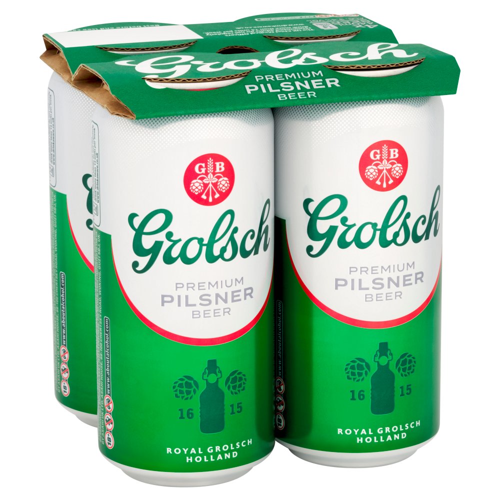 Grolsch 4Pk - 3.4% 440Ml