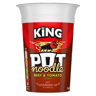 King Pot Noodle Beef & Tomato