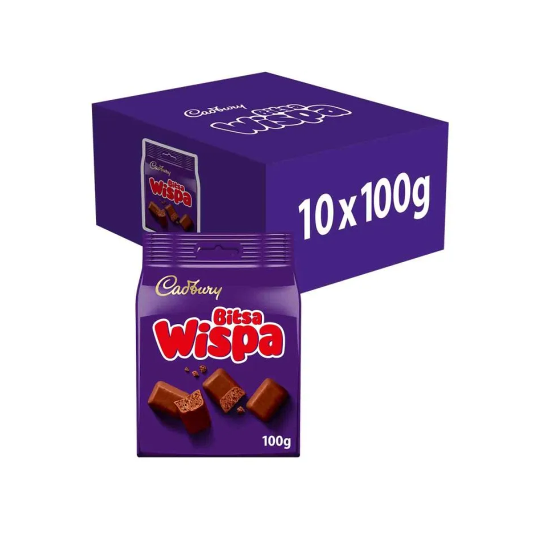 Cadbury Bitsa Wispa 100G X 10 (LP)