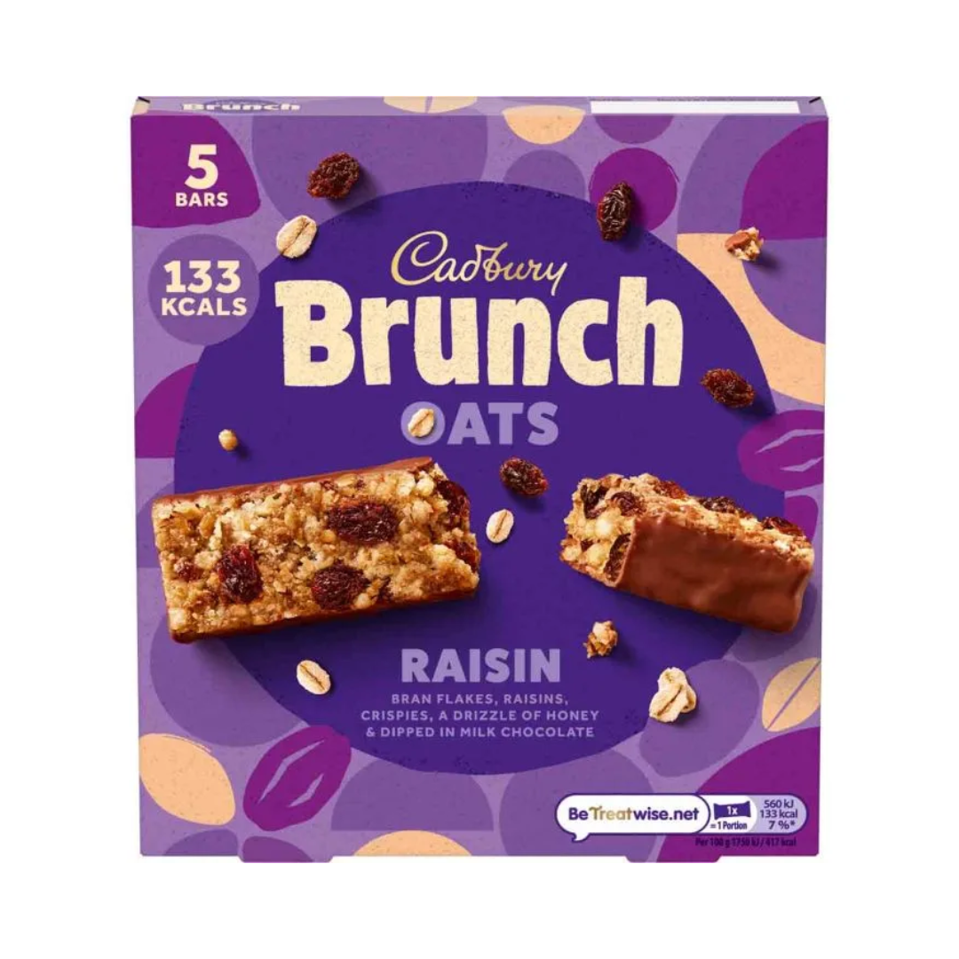 Cadbury Brunch 5 Pack Raisin 140G X 8 (LP)