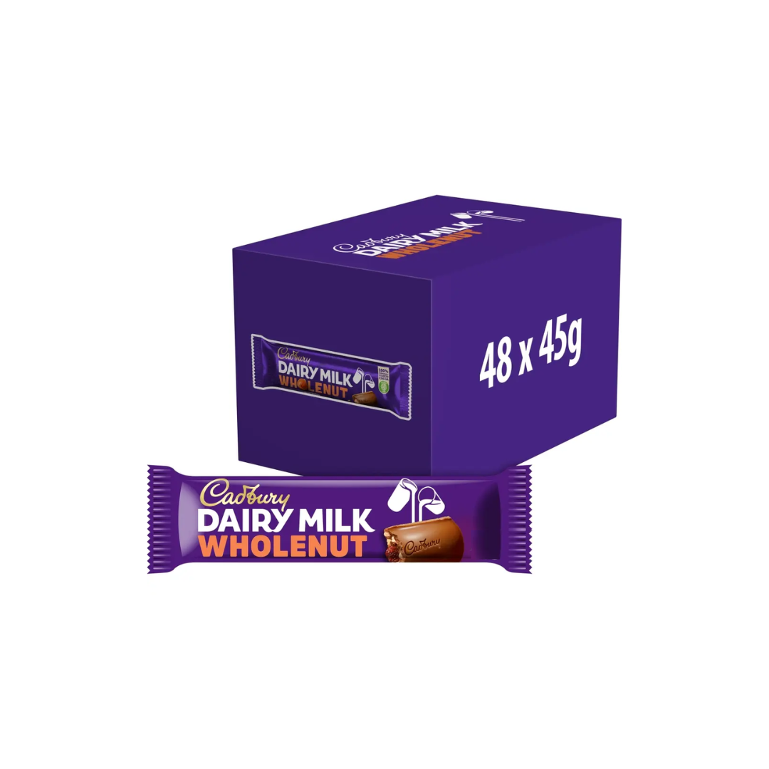 Cadbury Dairy Milk Whole Nut 45G X 48 (LP)