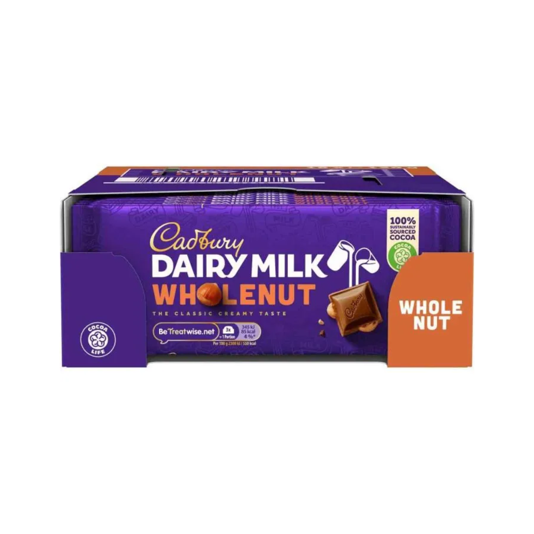 Cadbury Dairy Milk Wholenut 120G X 16 (LP)