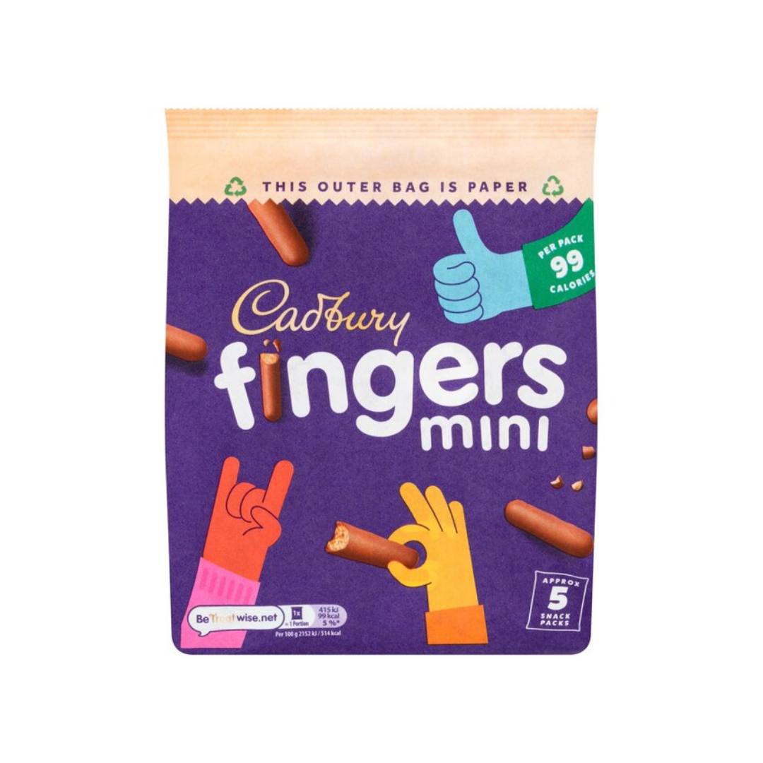 Cadbury Mini Finger Pouch 125G X 8 (LP)
