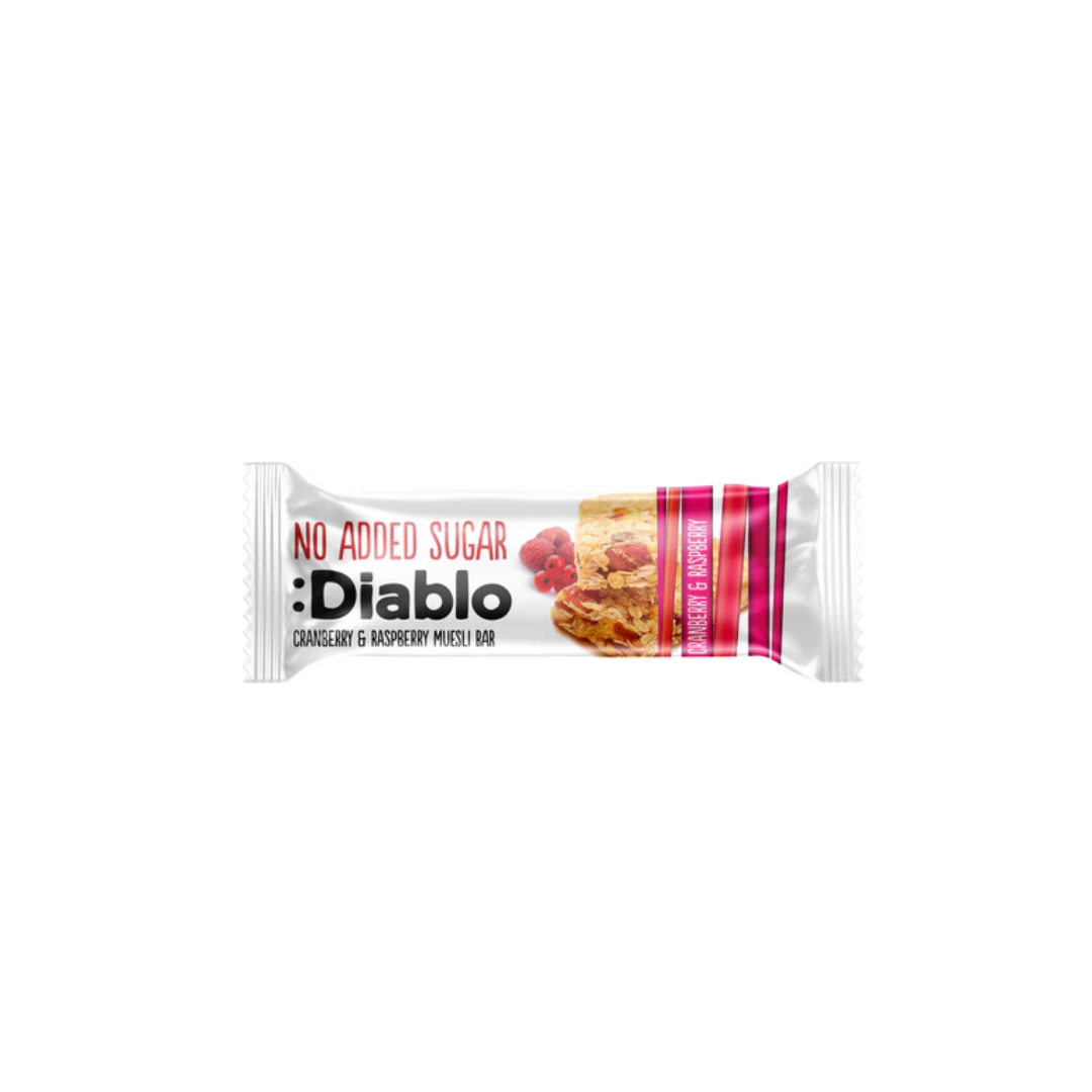 :Diablo Cranberry Raspberry Muesli Bar 30g
