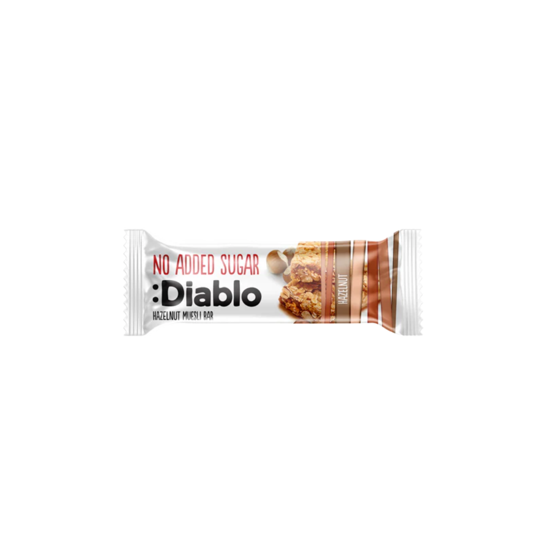 :Diablo Hazelnut Muesli Bar 30g