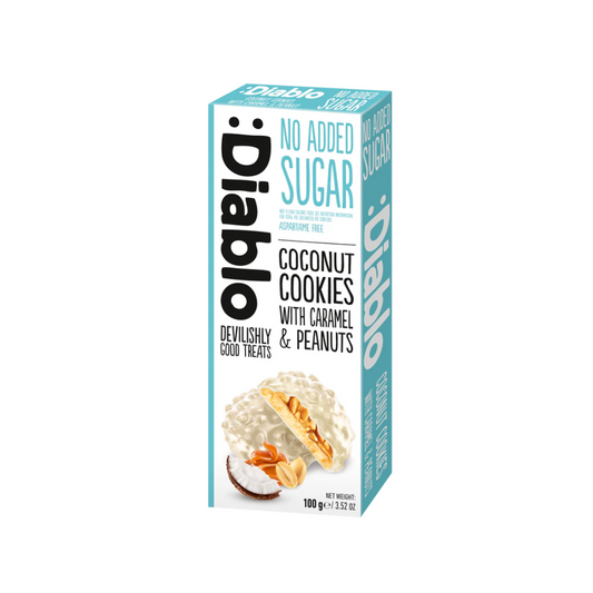 :Diablo Coconut Cookies With Caramel & Peanut 100g