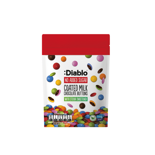 :Diablo No Added Sugar Coated Milk Chocolate Buttons 40g