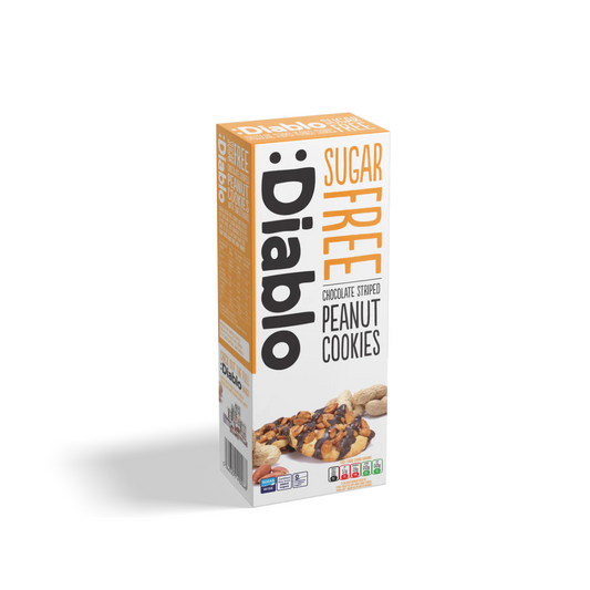 :Diablo Chocolate Striped Peanuts Cookies 150g