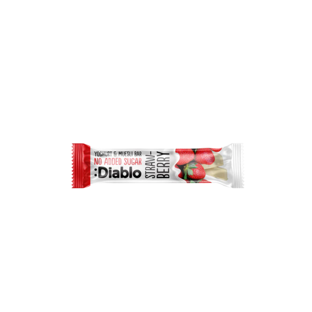 :Diablo Yoghurt Coated Strawberry Muesli Bar 30g