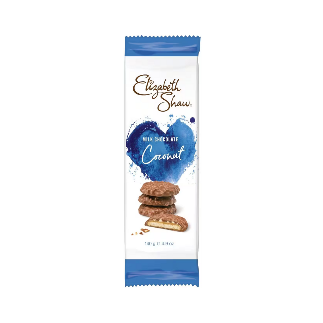 Elizabeth Shaw Milk Chocolate Coconut Biscuits (10x140g)