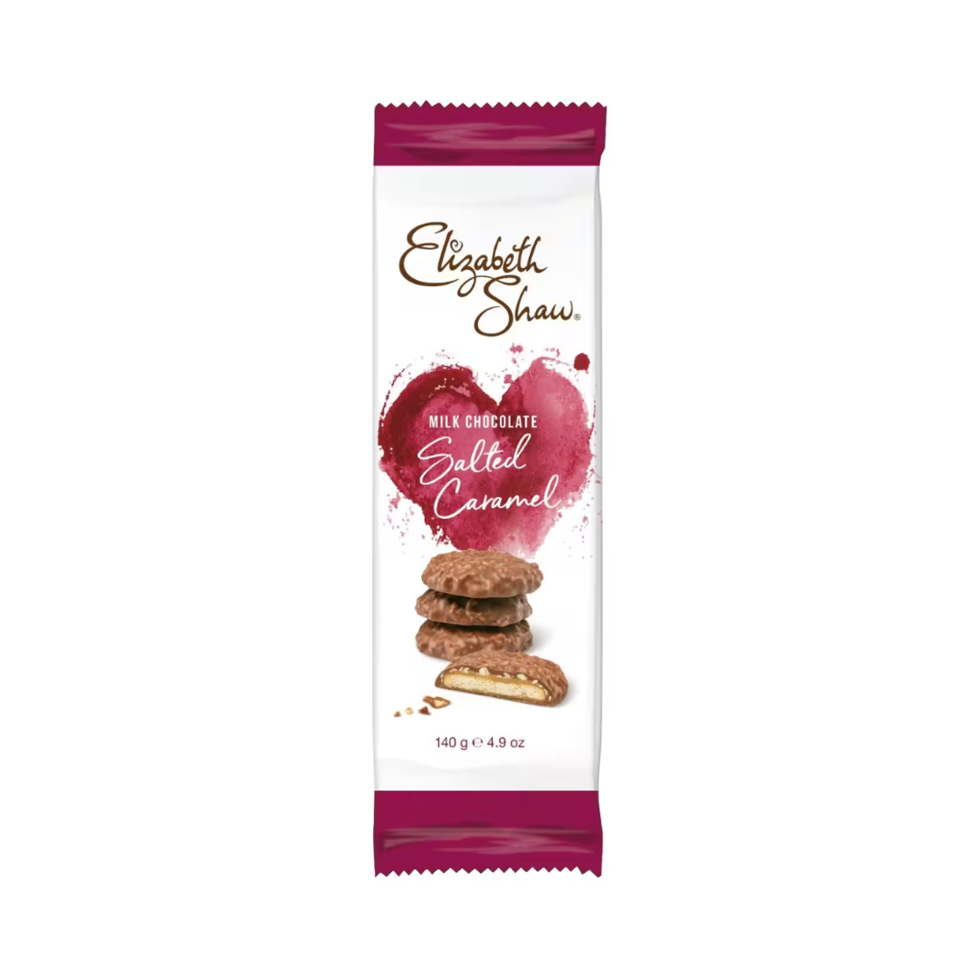 Elizabeth Shaw Milk Chocolate Salted Caramel Biscuits (10x140g)