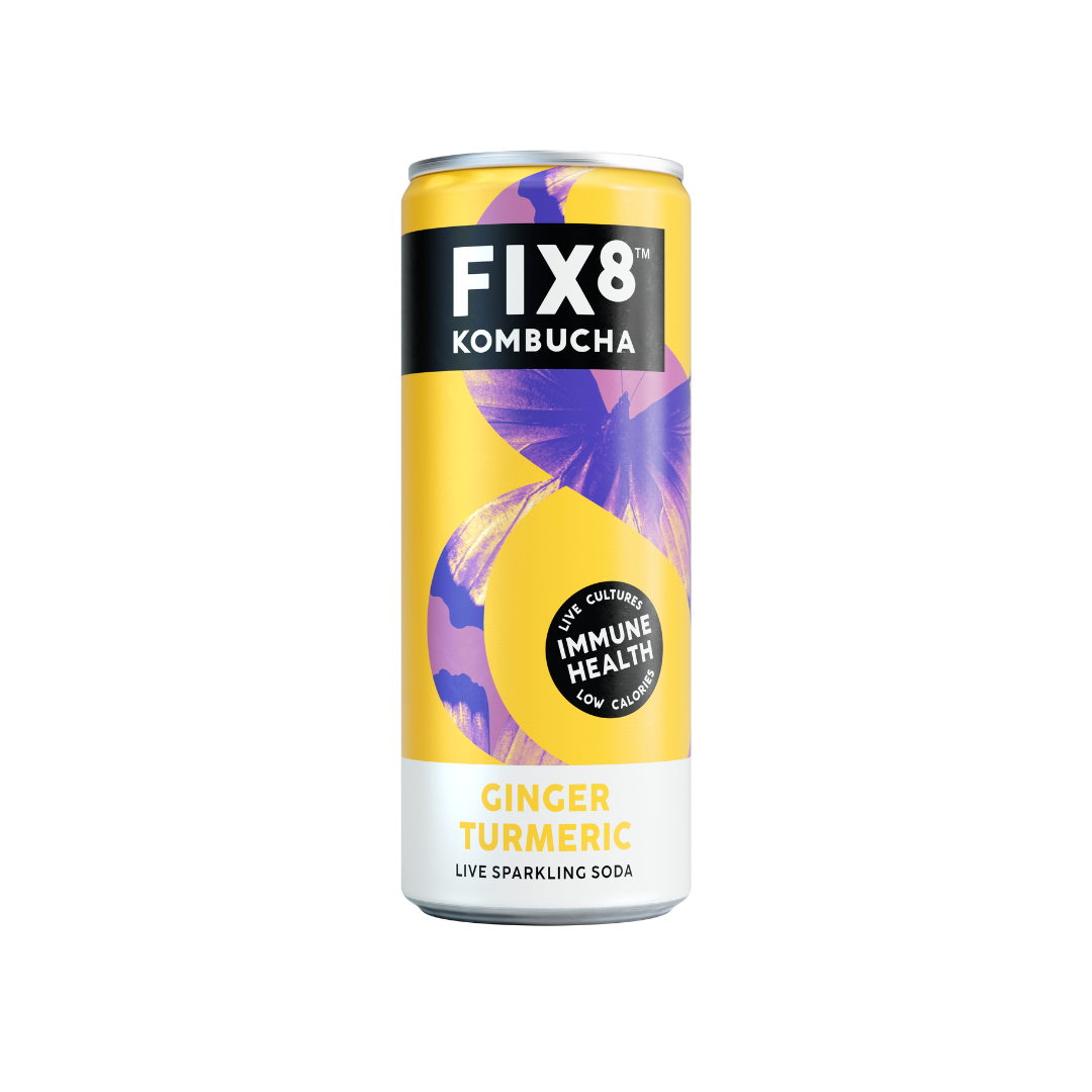 Fix8 Kombucha Ginger Turmeric 12 x 250ml
