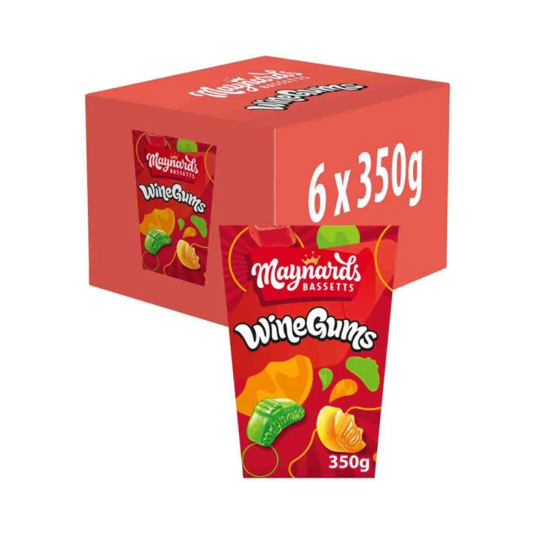 Maynards Bassett's Wine Gums 350G X 6 (LP)