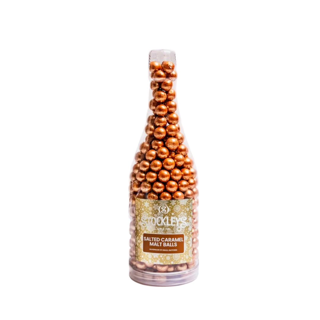 Stockley's Salted Caramel Malt Balls Champagne Bottle