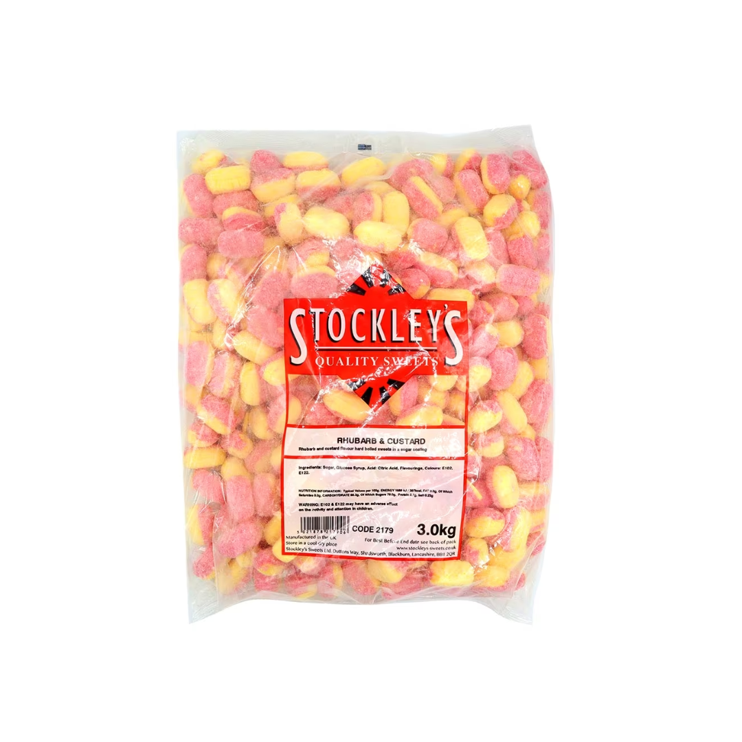 Stockley's Unwrapped Rhubarb & Custard 3kg