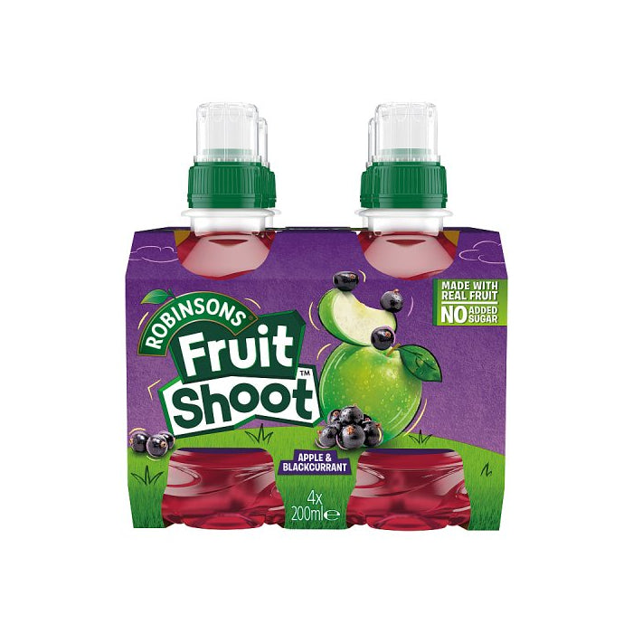 Robinsons Fruit Shoot Apple & Blackcurrant No Added Sugar 4Pk