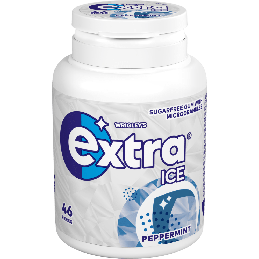 Wrigley Extra Ice Peppermint Bottle 46Pk Gum