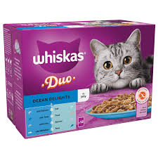 Whiskas 1+ Cat Pouch Ocean Delight Jelly 12Pk