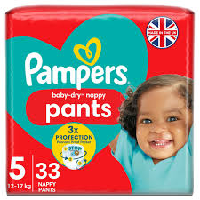 Pampers Babydry Nappy Pants S5 Carry Pk Pm6.49