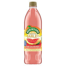 Robinsons Fruit & Barley Pink Grapefruit No Added Sugar